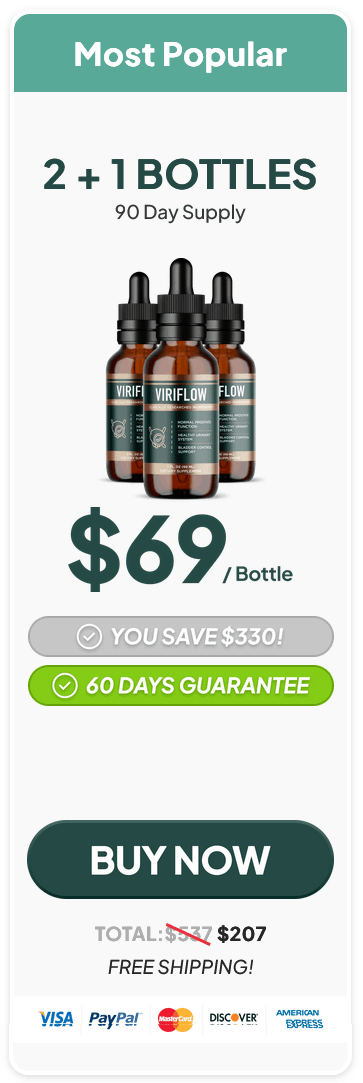 ViriFlow 3 bottles 90 day supply